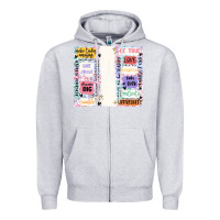 Heather Grey positive affirmation Zipper Hoodie - MaliasSmallBusiness