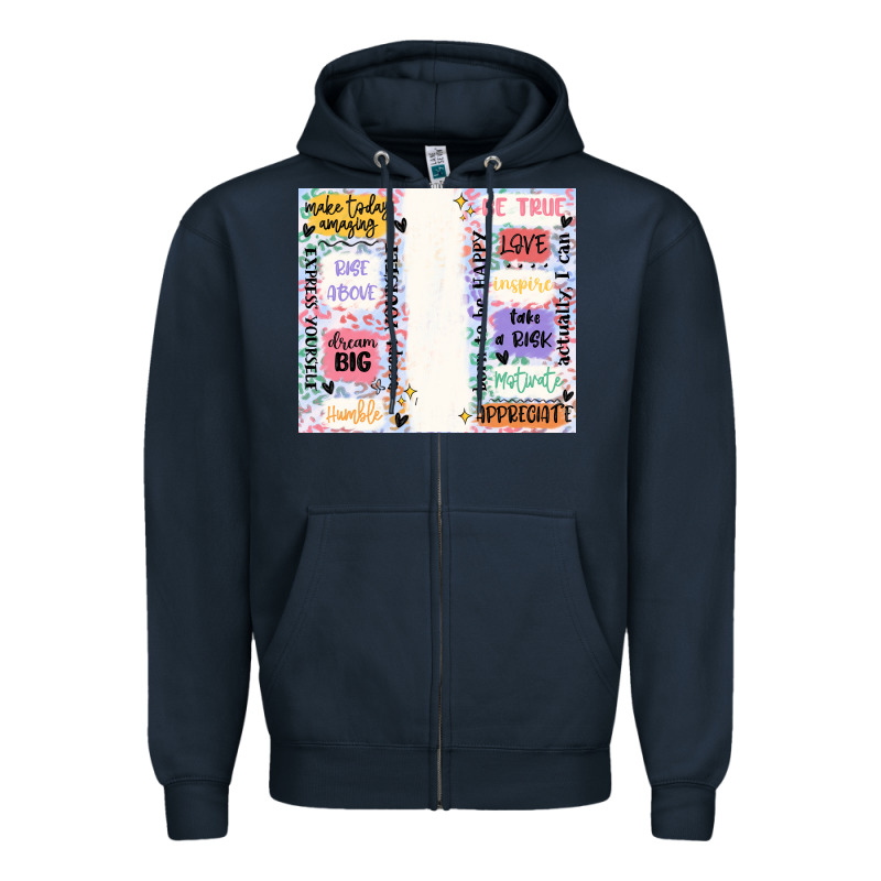 Positive Affirmation Zipper Hoodie by MaliasSmallBusiness | Teevron
