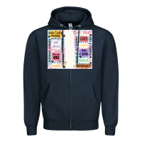 Navy positive affirmation Zipper Hoodie - MaliasSmallBusiness
