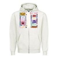 Oatmeal Heather positive affirmation Zipper Hoodie - MaliasSmallBusiness