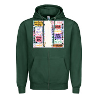Sports Green positive affirmation Zipper Hoodie - MaliasSmallBusiness