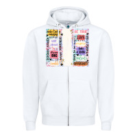 White positive affirmation Zipper Hoodie - MaliasSmallBusiness