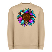 Mushroom sunflower tie dye Heavyweight Sweatshirt - JahusDesignShop