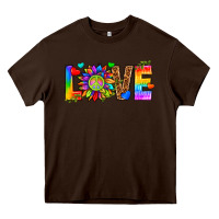 Chocolate Brown lgbtq love Heavy Core Tee - texasbilliewilder