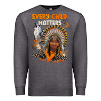 Charcoal Heather every child matters child and wolf Premium Sweatshirt - BarkalooDesign