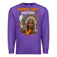 Purple every child matters child and wolf Premium Sweatshirt - BarkalooDesign