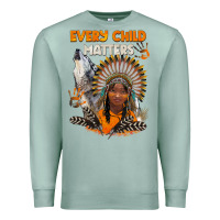 Seafoam every child matters child and wolf Premium Sweatshirt - BarkalooDesign