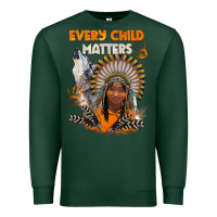 Sports Green every child matters child and wolf Premium Sweatshirt - BarkalooDesign