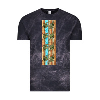 Cloud Black dinosaur brontosaurus pen wrap Vintage Tee - Artiststas