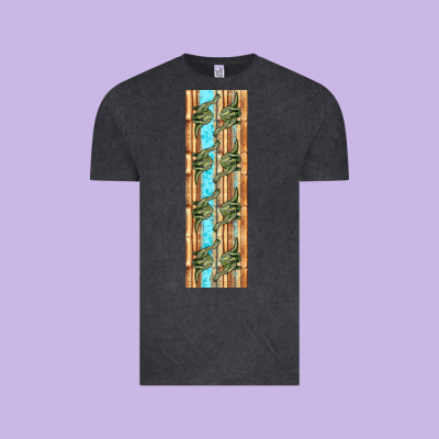 Dinosaur Brontosaurus Pen Wrap Vintage Tee Designed By Artiststas