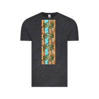 Vintage Black dinosaur brontosaurus pen wrap Vintage Tee - Artiststas