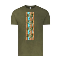 Vintage Olive dinosaur brontosaurus pen wrap Vintage Tee - Artiststas