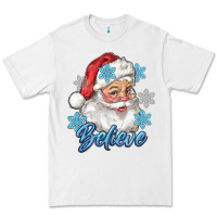 White santa blue believe Premium Tee - RanaPortraitStore