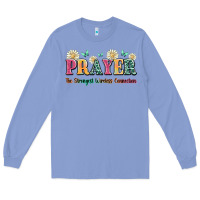 Colony Blue prayer the strongest wireless connection Long Sleeve Tee - JahusDesignShop