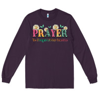 Plum prayer the strongest wireless connection Long Sleeve Tee - JahusDesignShop