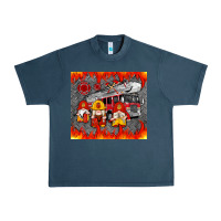 Midnight Navy fire truck gnomes Urban Heavy Tee - Artiststas