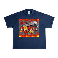 Navy fire truck gnomes Urban Heavy Tee - Artiststas