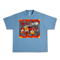 Pebble Blue fire truck gnomes Urban Heavy Tee - Artiststas