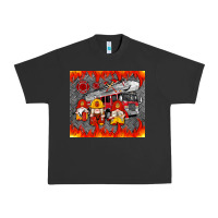 Pigment Black fire truck gnomes Urban Heavy Tee - Artiststas