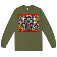 Army Green Christmas cross Long Sleeve Tee - Jasminsmagicworld
