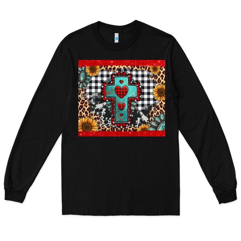 Christmas Cross Long Sleeve Tee by Jasminsmagicworld | Teevron