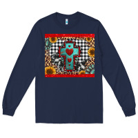 Navy Christmas cross Long Sleeve Tee - Jasminsmagicworld