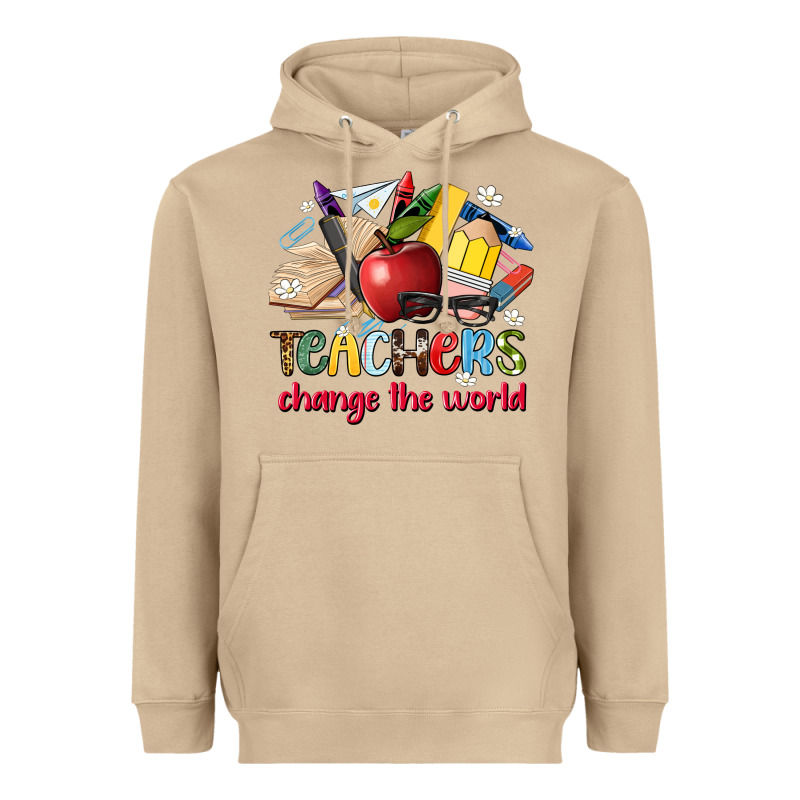 Teachers Change The World Heavyweight Hoodie by Artiststas | Teevron
