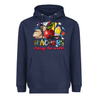 Navy teachers change the world Heavyweight Hoodie - Artiststas