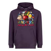 Plum teachers change the world Heavyweight Hoodie - Artiststas