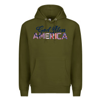 Army Green God Bless America Premium Hoodie - Bettercallsaul