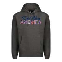 Charcoal Heather God Bless America Premium Hoodie - Bettercallsaul