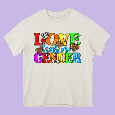 Love Has No Gender Pride Lgbtq Heavy Core Tee Designed By Texasbilliewilder