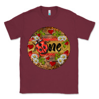 Burgundy ladybug one ornament Classic Tee - BarkalooDesign