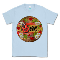 Dusty Blue ladybug one ornament Classic Tee - BarkalooDesign