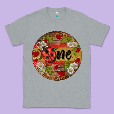 Ladybug One Ornament Classic Tee Designed By Barkaloodesign