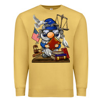 Antique Gold judge  gnome Premium Sweatshirt - BarkalooDesign