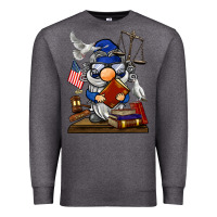 Charcoal Heather judge  gnome Premium Sweatshirt - BarkalooDesign
