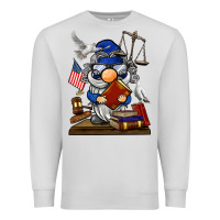 Dove Grey judge  gnome Premium Sweatshirt - BarkalooDesign