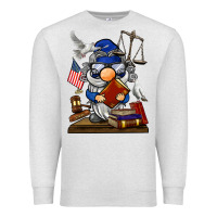 Oatmeal Heather judge  gnome Premium Sweatshirt - BarkalooDesign