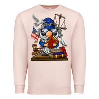 Pale Pink judge  gnome Premium Sweatshirt - BarkalooDesign