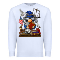 White judge  gnome Premium Sweatshirt - BarkalooDesign