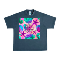Midnight Navy summer beach seamless pattern Urban Heavy Tee - BundleAndBundleShop