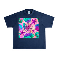 Navy summer beach seamless pattern Urban Heavy Tee - BundleAndBundleShop