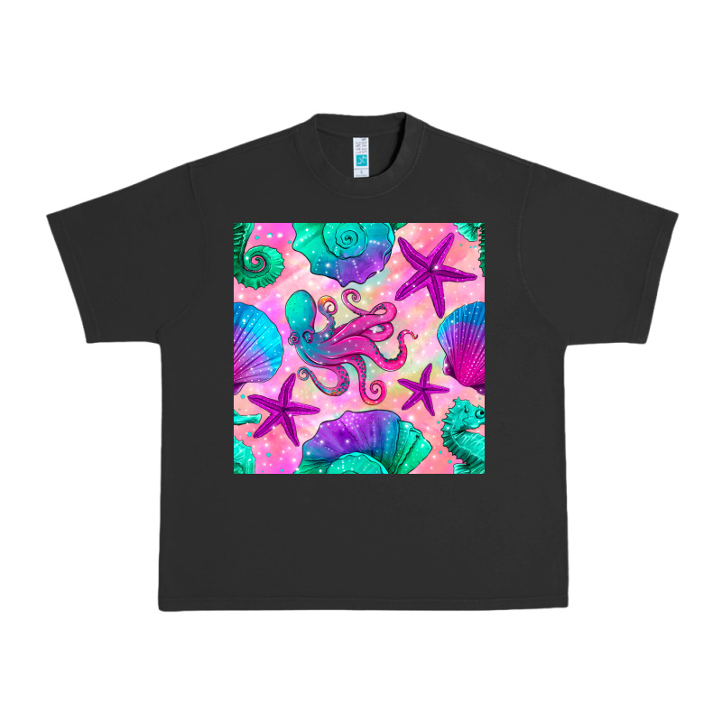 Summer Beach Seamless Pattern Urban Heavy Tee by BundleAndBundleShop | Teevron