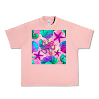 Salmon summer beach seamless pattern Urban Heavy Tee - BundleAndBundleShop