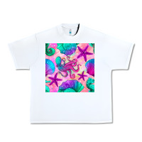 White summer beach seamless pattern Urban Heavy Tee - BundleAndBundleShop