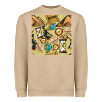 History Seamless Pattern Heavyweight Sweatshirt | Teevron