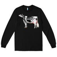 Black Holstein Dairy Cow Long Sleeve Tee - LillyAllenDesigns