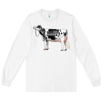 White Holstein Dairy Cow Long Sleeve Tee - LillyAllenDesigns
