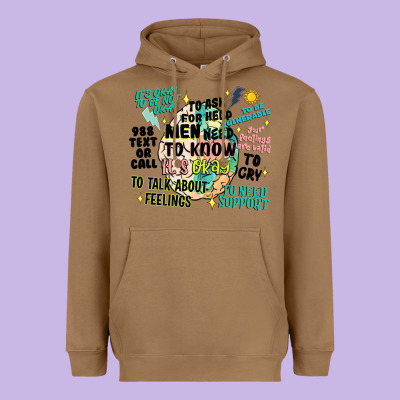 Mens Mental Health Matters Heavyweight Hoodie Designed By Artiststas
